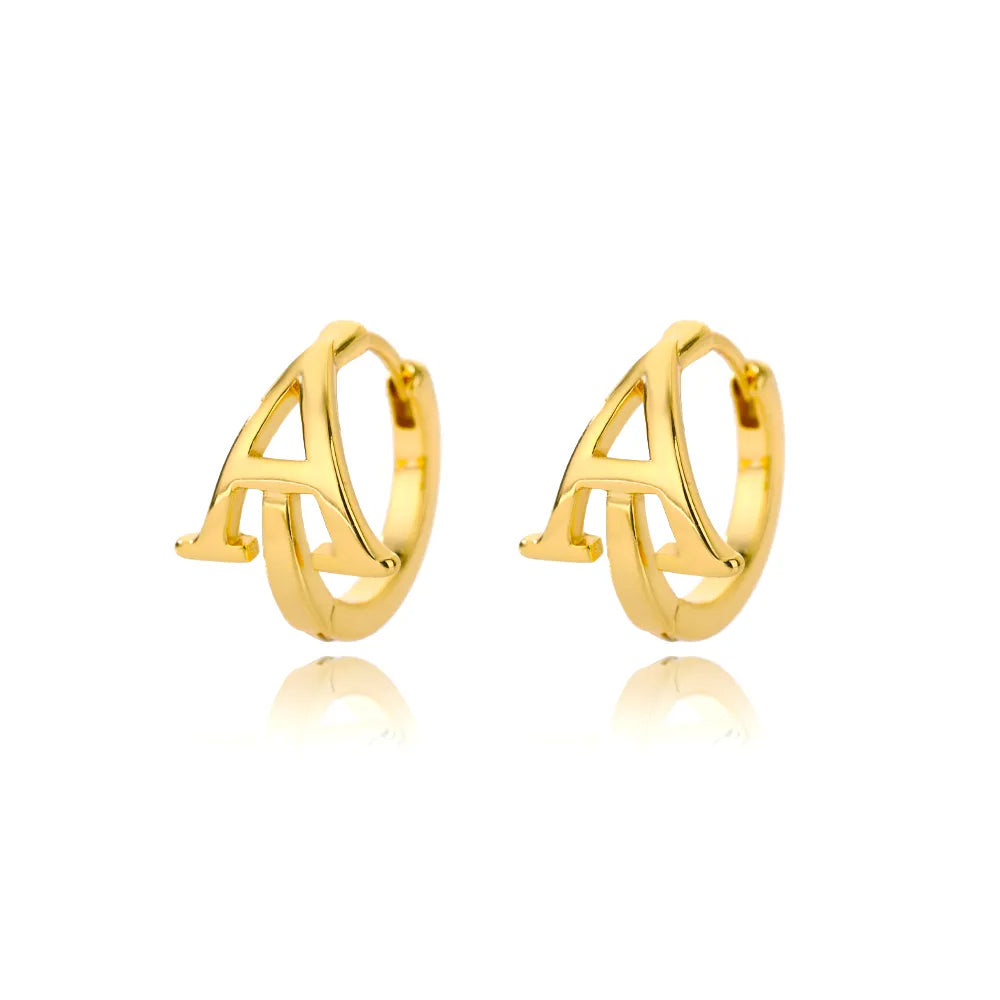 Par de Brincos Iniciais | Banhados em Ouro 18k