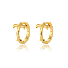 Par de Brincos Iniciais | Banhados em Ouro 18k