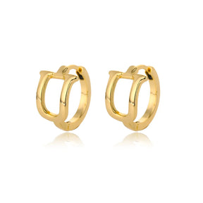 Par de Brincos Iniciais | Banhados em Ouro 18k