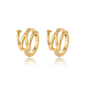 Par de Brincos Iniciais | Banhados em Ouro 18k