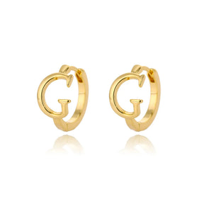 Par de Brincos Iniciais | Banhados em Ouro 18k